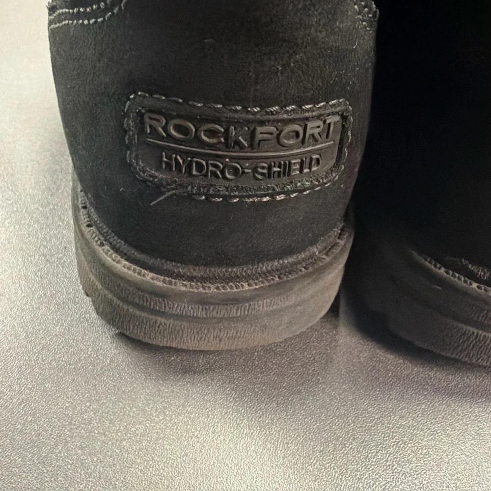 ROCKPORT TOUGH BUCKS‎ CHUKKA BLACK MENS SIZE 8 BOOTS WATER PROOF WORK SHOES